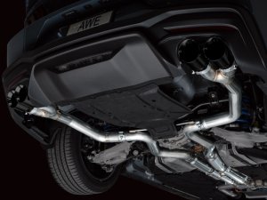 Ford Mustang Performance Exhaust - AWE Tuning - Cat Back Track Edition - Diamond Black - 2024+